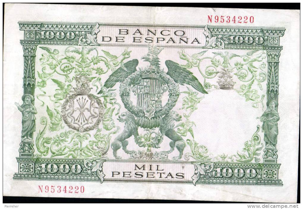 TRES TRES BEAU BILLET DE MILLE PESETAS DATE DU 29.11.1957 - 1000 Pesetas