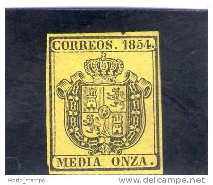 ESPANA 1854 OFICIAL SIN GOMA NO GUM - Servicios