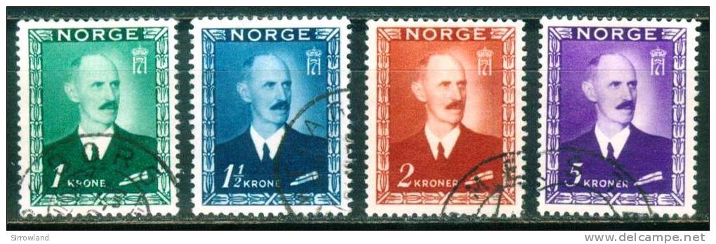 Norwegen  1946  Freimarken - König Haakon VII  (4 Gest. (used) Kpl. )  Mi: 315-18 (1,00 EUR) - Gebruikt