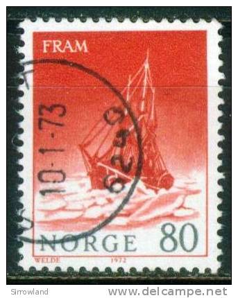 Norwegen  1972  Polarschiffe - Fram  (1 Gest. (used))  Mi: 650 (0,50 EUR) - Oblitérés