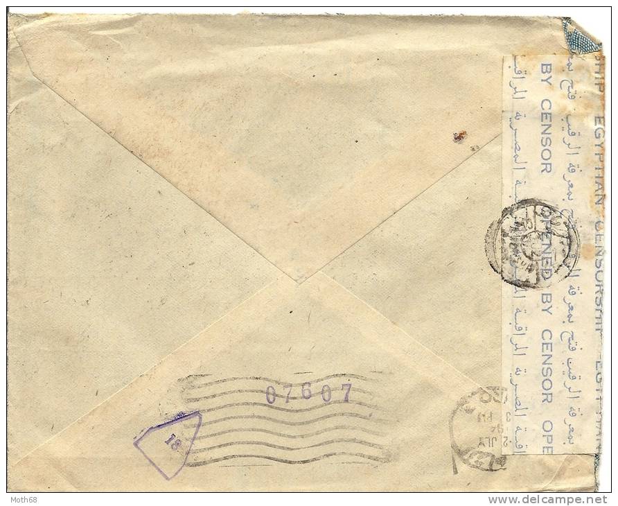 1945 Zensurbrief Von Alexandria Nach Zürich - Storia Postale