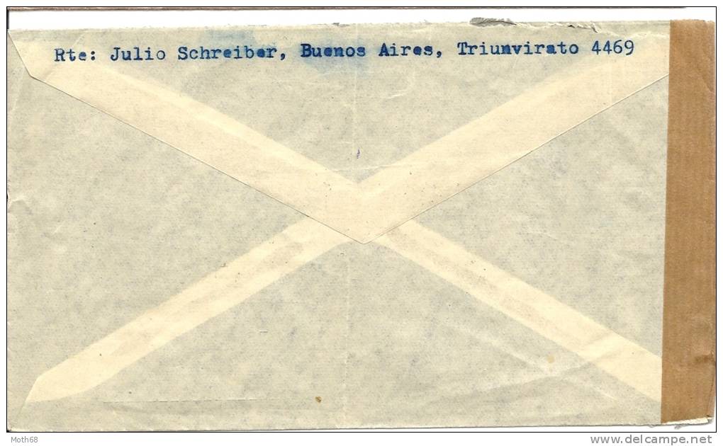 1952 Zensurbrief Von Bunes Aires Nach Wien - Lettres & Documents