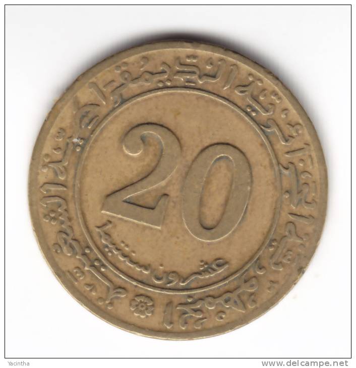 @Y@   Algerije  20 Centimes 1972   ( C133 ) - Argelia