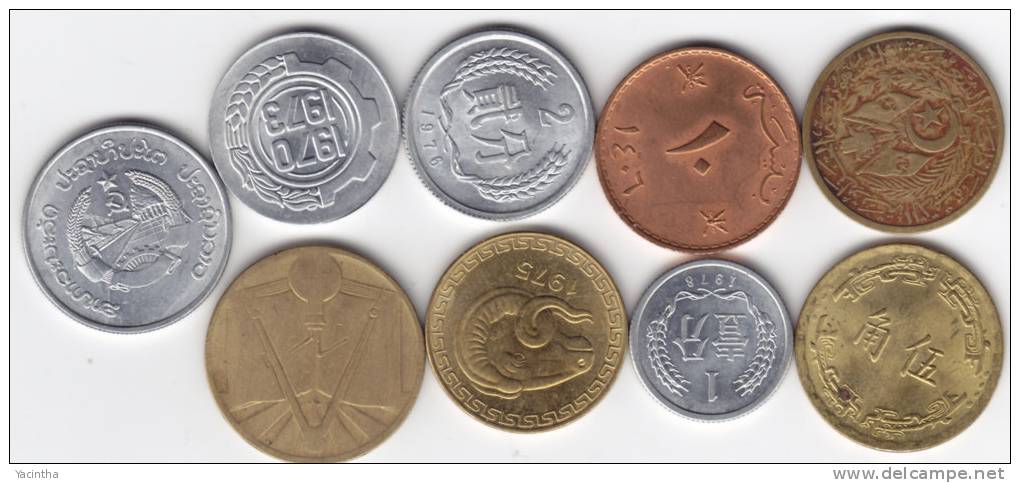 @Y@    Lot Wereldmunten 5 - Mezclas - Monedas