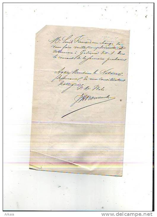 Beauraing - 1867 - Imprimerie De Lemye-Lesuisse - 2 Documents - Drukkerij & Papieren