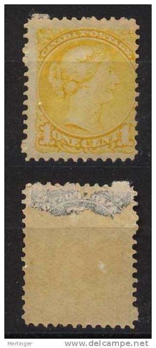 Canada Kanada Mi# 26 CA *  Victoria 1c  1870 - Neufs