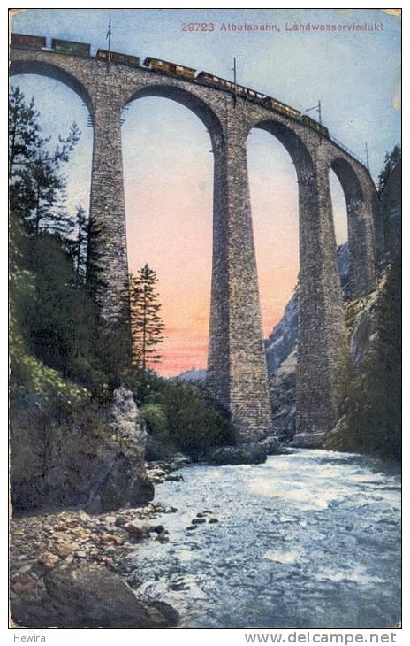 AK Filisur Ca. 1920 (?) Albulabahn Landwasserviadukt / Tiefencastel Bergün Tavau Thusis Savognin - Bergün/Bravuogn