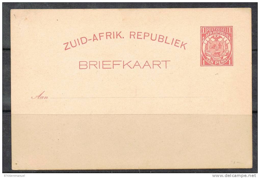 AFRIQUE DU SUD ENTIER POSTAL - Ohne Zuordnung