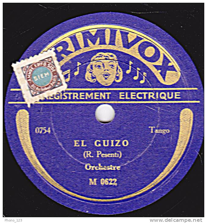 78 Tours - PRIMAVOX M 0622 - Orchestre - EL CUIZO - SE TUE CON OTRO - 78 Rpm - Schellackplatten