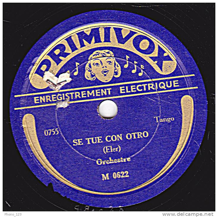 78 Tours - PRIMAVOX M 0622 - Orchestre - EL CUIZO - SE TUE CON OTRO - 78 Rpm - Schellackplatten