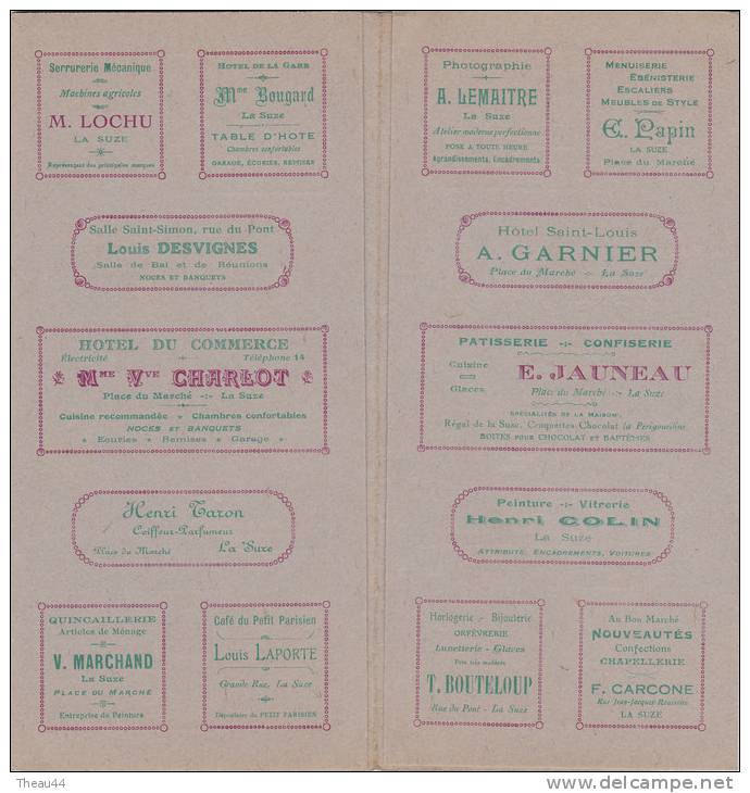 Programme Du Concert De Gala En 1926 De La Ville De LA SUZE  -  Publicités De L'époque - Programmes