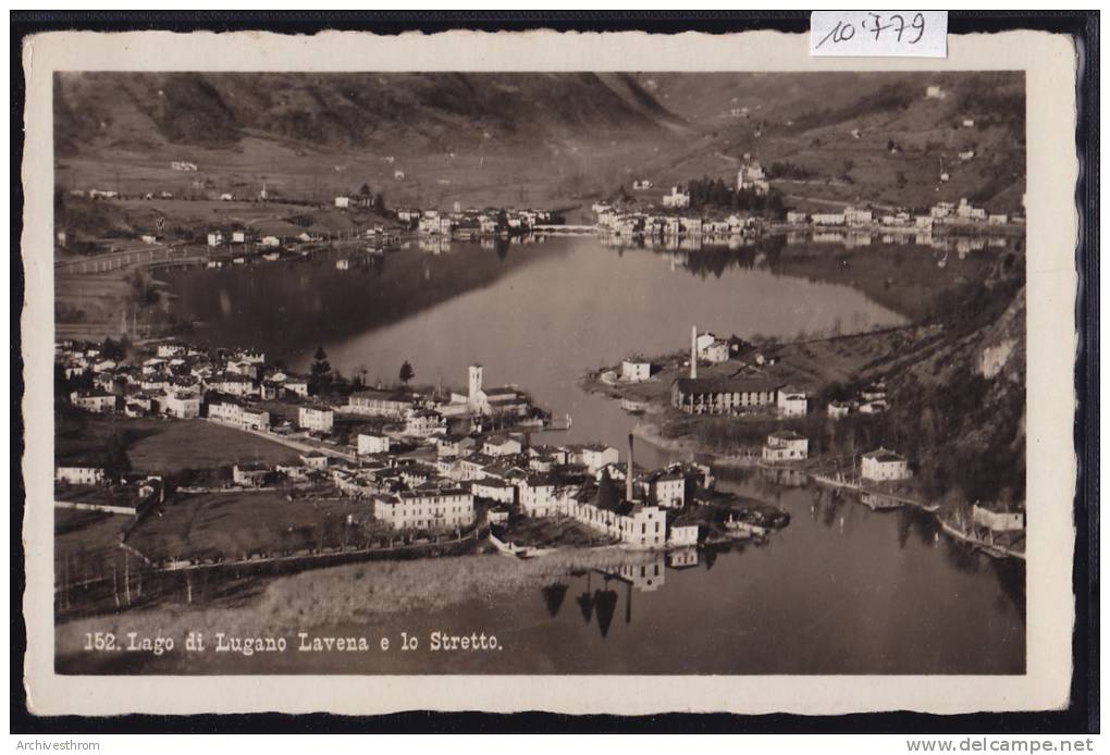 Lavena, Lo Stretto E Ponte Tresa (TI)  , Ca Anni 1930 (10´779) - Ponte Tresa