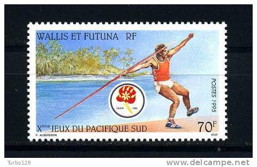 WALLIS FUTUNA 1995 N° 479 ** Neuf  Superbe Cote: 2.10 € Sports Javelot Tahiti 95 Pacifique - Nuevos