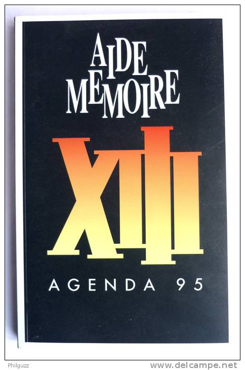 XIII - VANCE VAN HAMME - AGENDA AIDE MEMOIRE 1995 Non écrit - Agendas