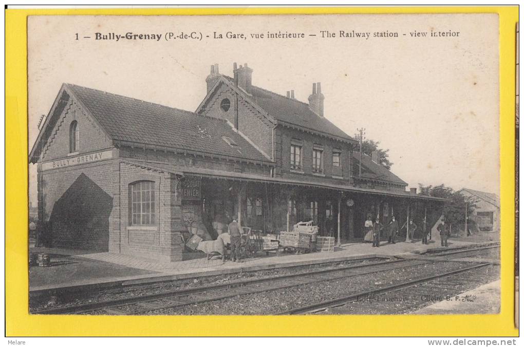 62 BULLY-GRENAY La Gare Vu Intérieure - Andere & Zonder Classificatie