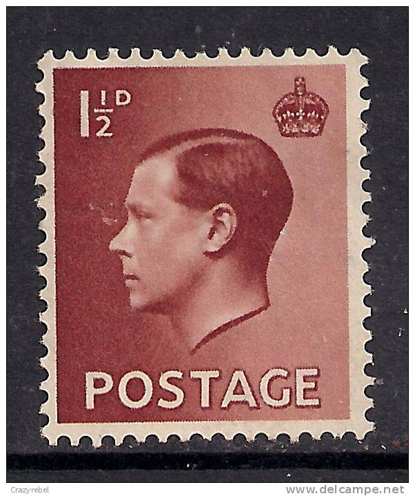 GB 1936 KEV111 1 1/2d BROWN UNUSED STAMP NO GUM SG 459. ( E276 ) - Unused Stamps