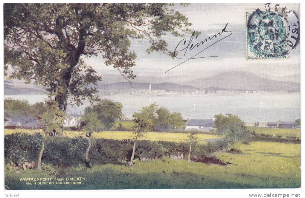 WARRENPOINT From Omeath (1907) - Down