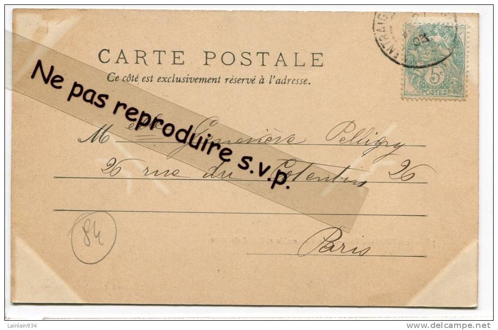 - ENTRAIGUES - Vue D'ensemble Et Hôtel De Ville, Précurseur, Bon état, 1903, écrite,  Scans. - Entraigue Sur Sorgue