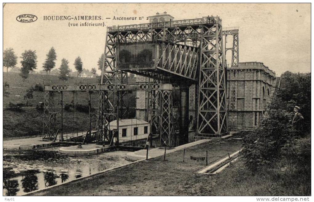 BELGIQUE - HAINAUT - LA LOUVIERE - HOUDENG-AIMERIES - Ascenceur N°2 ( Vue Inférieure). - La Louvière