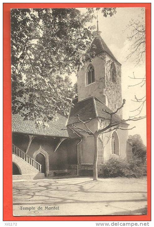 C1001 Temple De Montet, Commune De Cudrefin. Cachet 1923 - Cudrefin