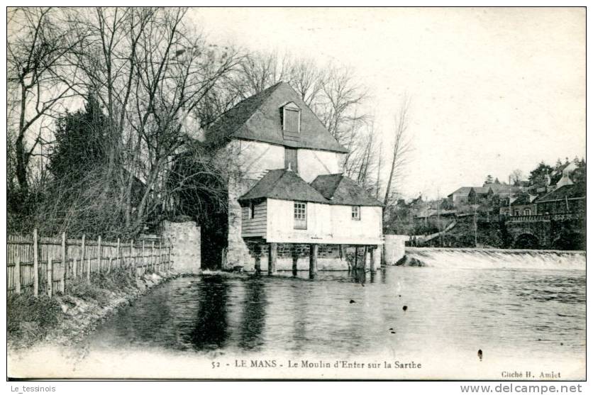 LE MANS (72) - Le Moulin D'Enfer Sur La Sarthe - Envoi En Franchise Miltaire - Le Mans