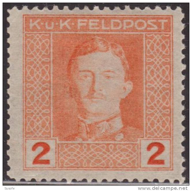 Austria 1917 Scott M50 Sello * Emperador Karl I Correo Militar KuK Michel F54A Yvert 50 Stamps Timbre Autriche Briefmark - Nuevos