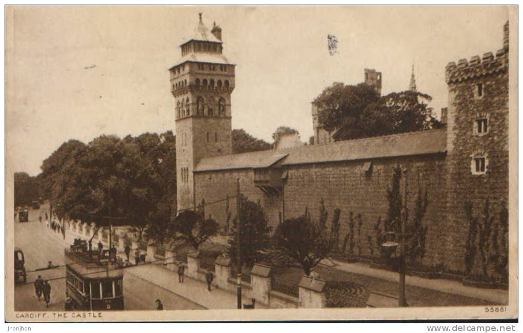 Walles-Postcard 1924-Cardiff,The Castle-2/scan S . - Glamorgan