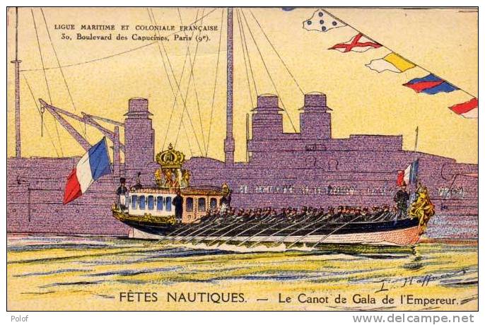 .HAFFNER - Fetes Nautiques - Le Canot De Gala De L' Empereur   (50547) - Haffner