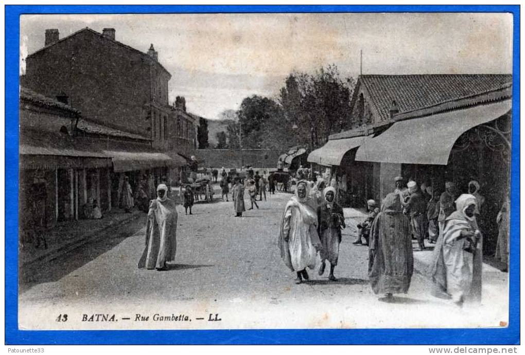 ALGERIE BATNA RUE GAMBETTA ANIMEE - Batna