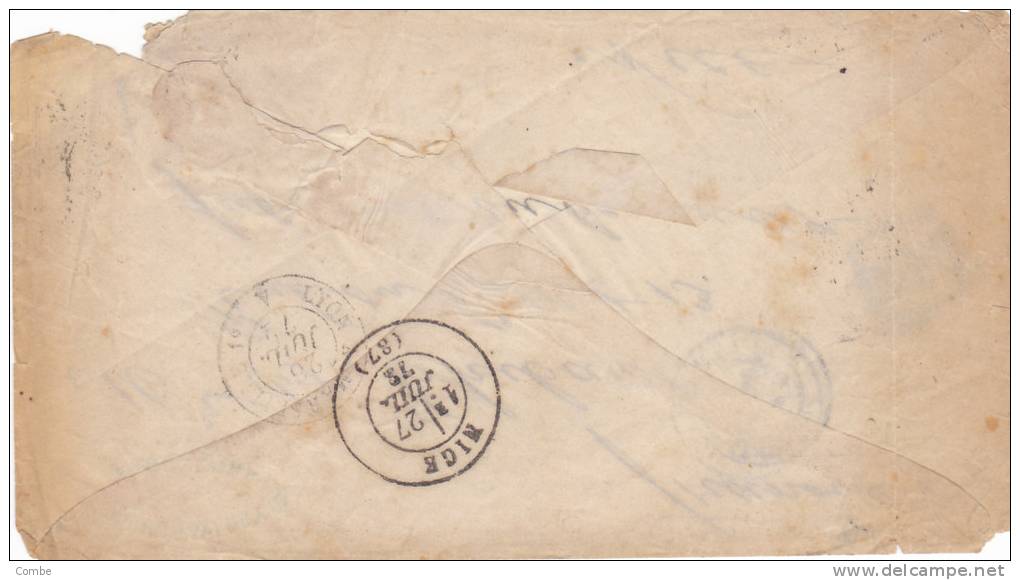 LETTRE ESPAGNE 1872, BARCELONA  Pour La FRANCE, Yv 113/2779. - Covers & Documents