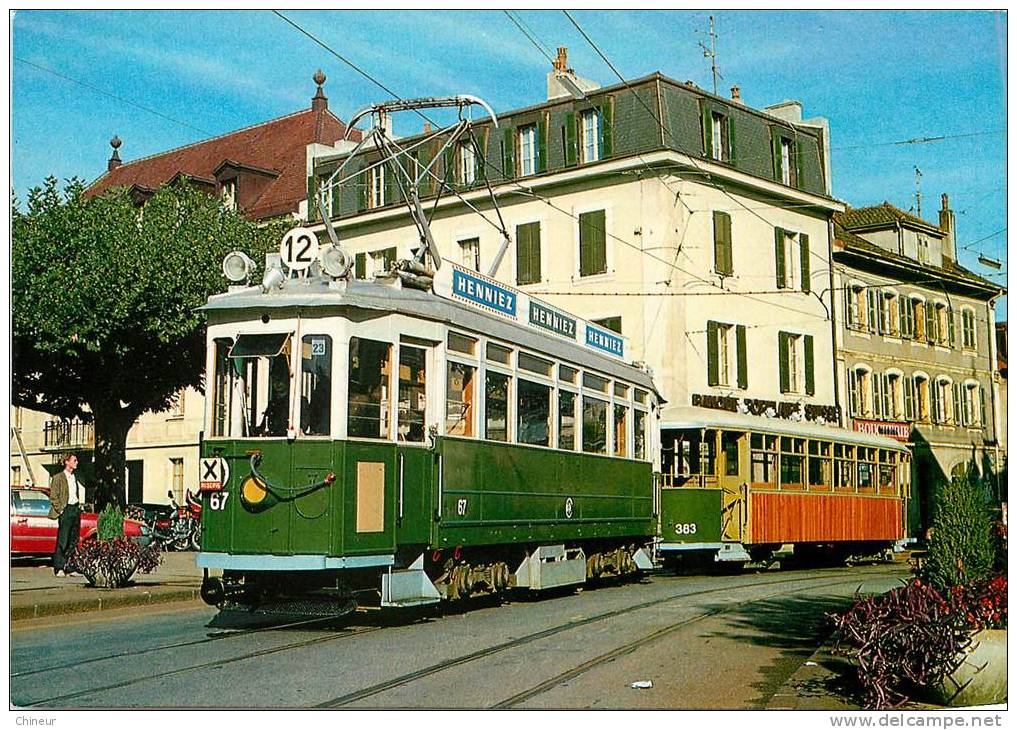 CAROUGE PLACE DU MARCHE LE TRAMWAYS - Carouge