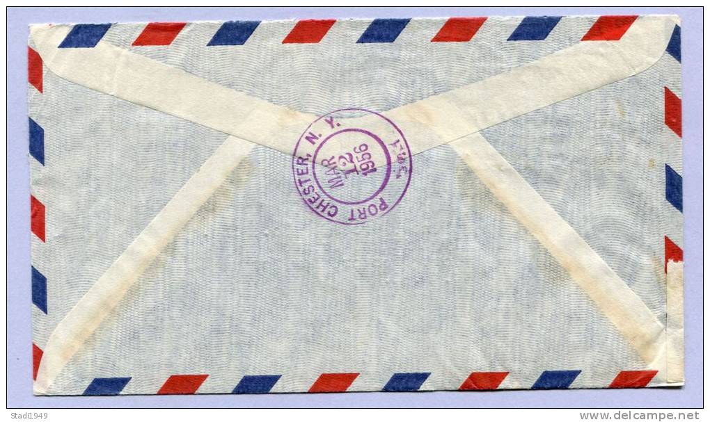 Air Mail Registered Letter EL SALVADOR San SALVADOR To NEW YORK 1956 (843) - El Salvador