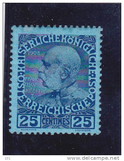 1908 POST AUF KRETA  NICHT DURCHGEFÄRBT ** - Eastern Austria