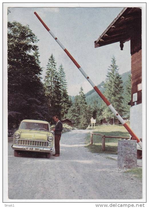 TRANSPORT CARS FORD TAUNUS 12 M BIG POSTCARD - Passenger Cars