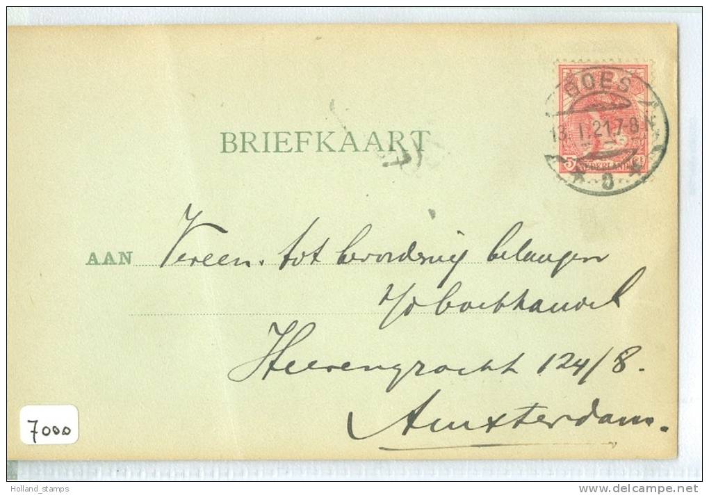 HANDGESCHREVEN BRIEFKAART Uit 1921 * Van GOES Naar AMSTERDAM  (7000) - Covers & Documents