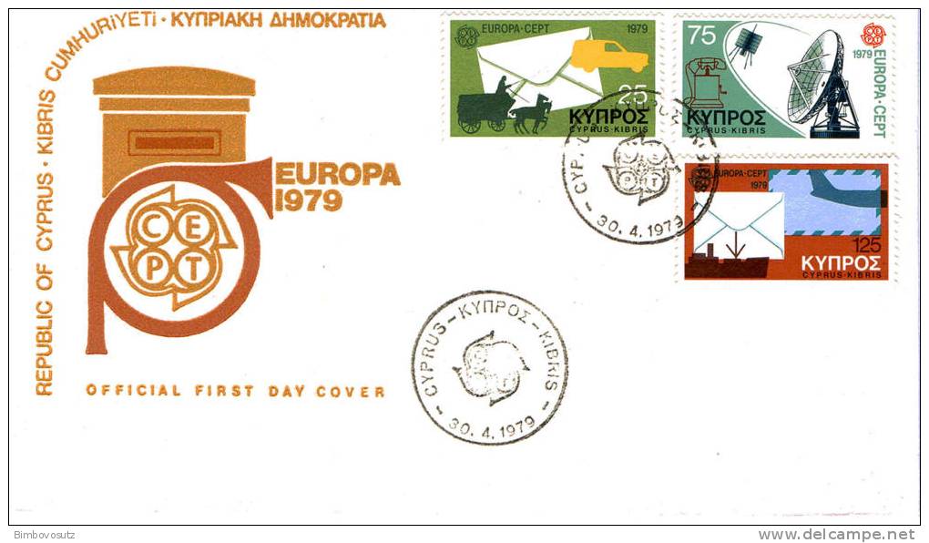 Zypern  1979 FDC Post - Postautomobil - - Brieven En Documenten