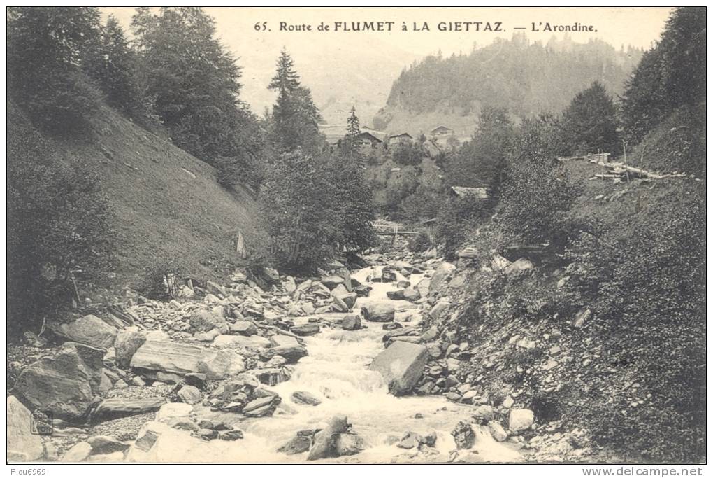 FLUMET  ROUTE DE FLUMET A LA GUETTAZ     L ARONDINE - Andere & Zonder Classificatie