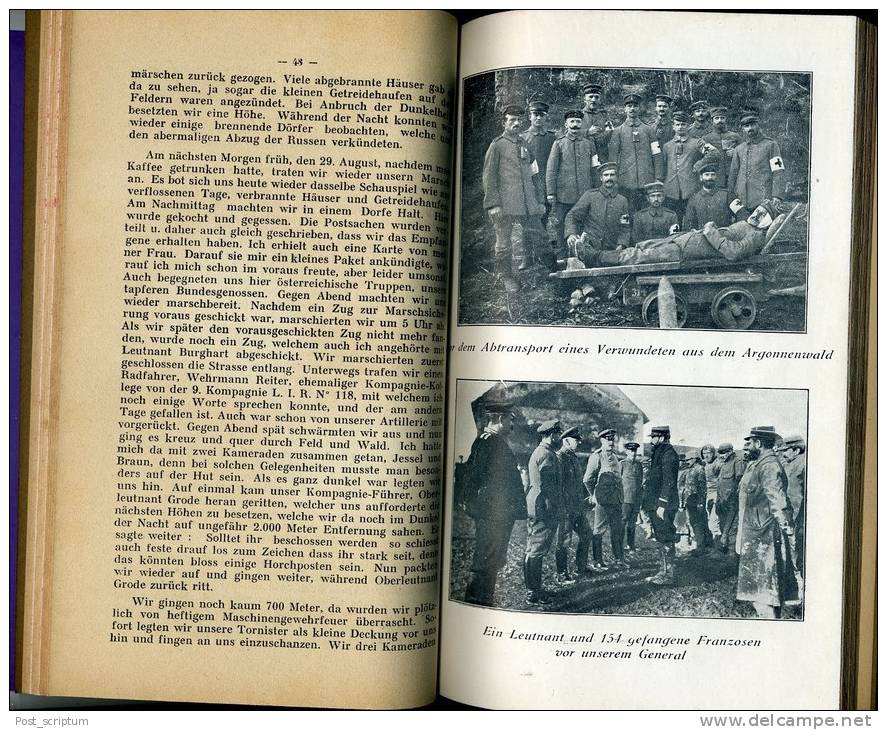 Livre - Kriegs Erlebnisse Eines Landwehrmannes Ander Französischen Und Russichen Front...1914-1919 - 5. Guerras Mundiales