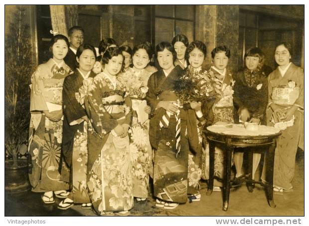 50th Birthday Akiko Yosano Feminine Poet Tokyo Kaikan Japan Fashion Photo 1928 - Andere & Zonder Classificatie