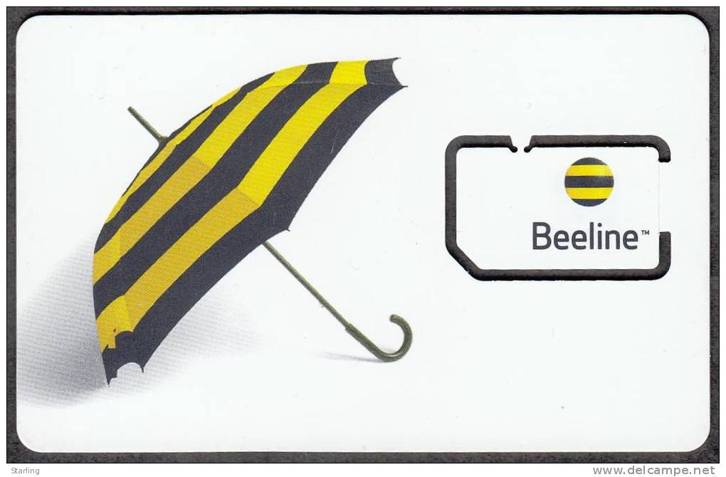 Georgia Beeline GSM SIM Card With COLORed Chip OLD Type Not Used - Georgien