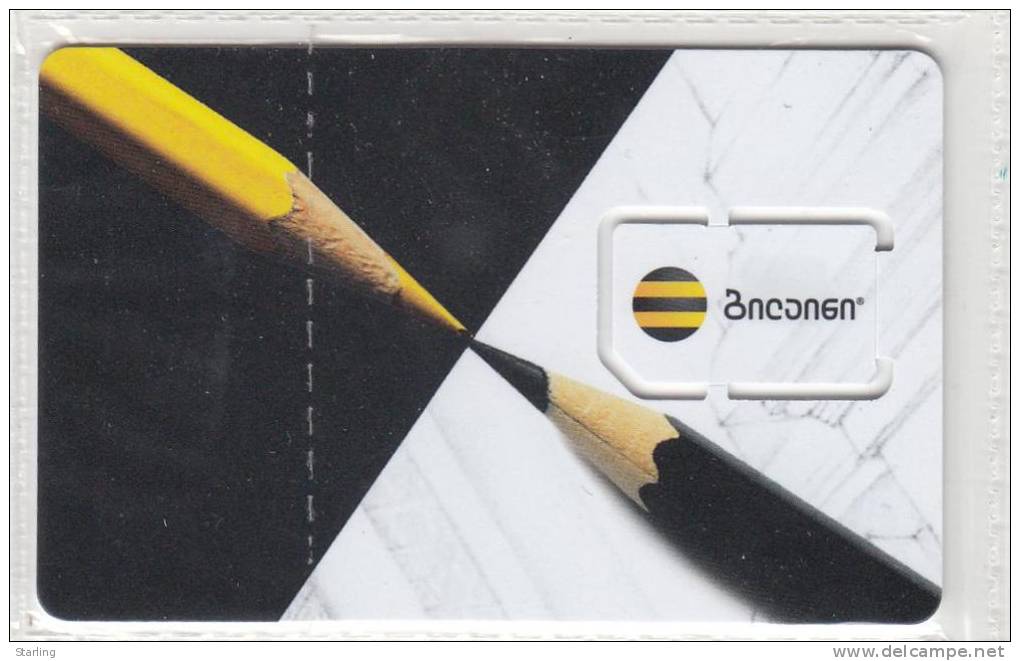 Georgia Beeline NEW Design!!! GSM SIM Card With Chip Not Used - Georgien