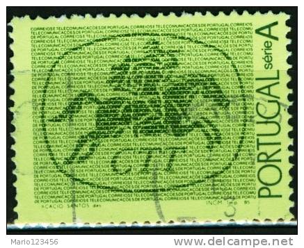 PORTOGALLO, PORTUGAL, SERIE BASIC, 1985, FRANCOBOLLO USATO - Oblitérés