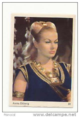 Anita Ekberg. 6,5/9,5 Cm. Verso Vierge - Otros & Sin Clasificación