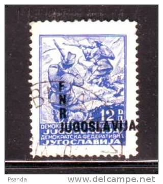 Yugoslavia 1949   Mino 597 Overprint Defective - Used Stamps