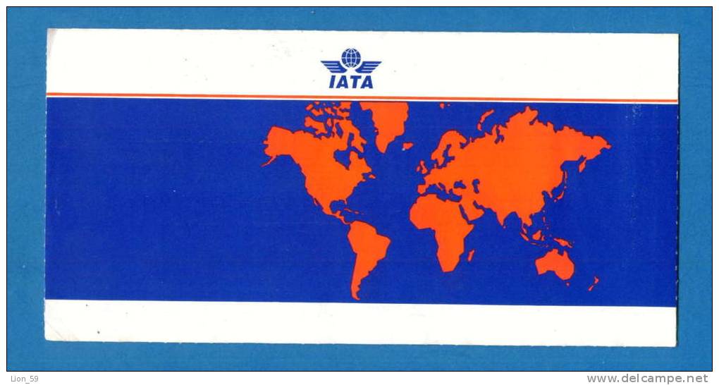 D469 / Billet D´avion Airplane Ticket - IATA -  AMSTERDAM LONDON AMSTERDAM Great Britain Grande-Bretagne Netherlan - Europe