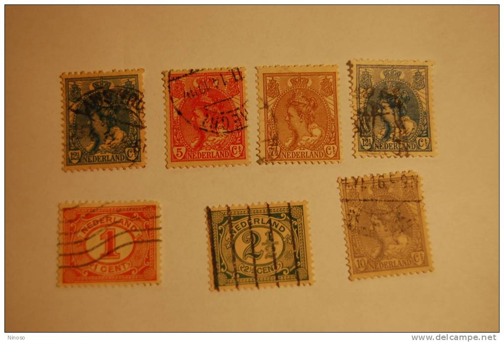 LOTTO NEDERLAND 1898 USATO - Used Stamps