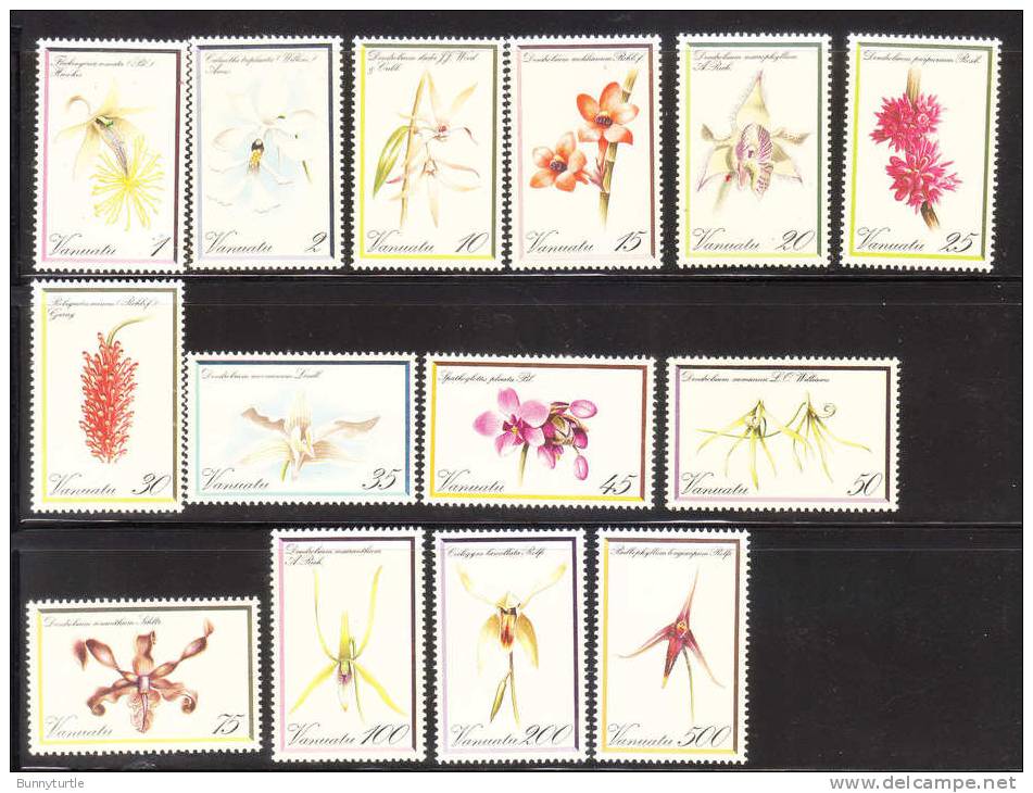 Vanuatu 1982 Flowers Orchids Def MNH - Vanuatu (1980-...)