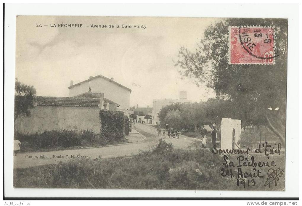 TUNISIE , LA PECHERIE , AVENUE DE LA BAIE PONTY - Tunisia