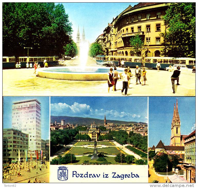 Zagreb - Lot De 5 C.P. ( Format : 21.7 X 12 Cm ) . - Croatia