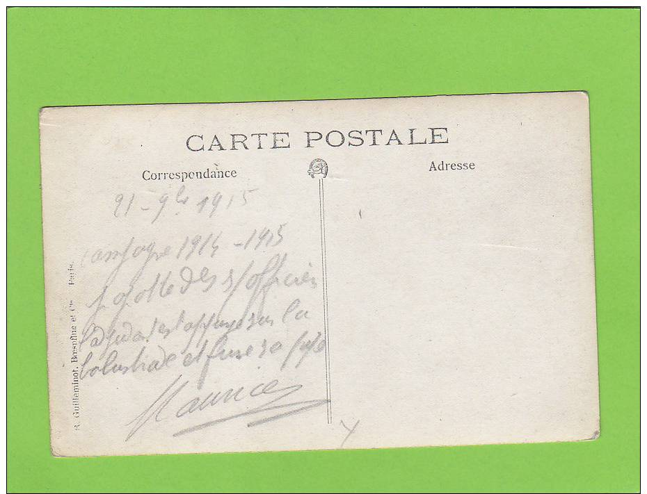 CPA Photo - 60 -  LIANCOURT - Popotte Des Sous Officiers - Campagne 1914-1915 - - Liancourt
